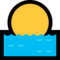 Sunrise emoji on Microsoft
